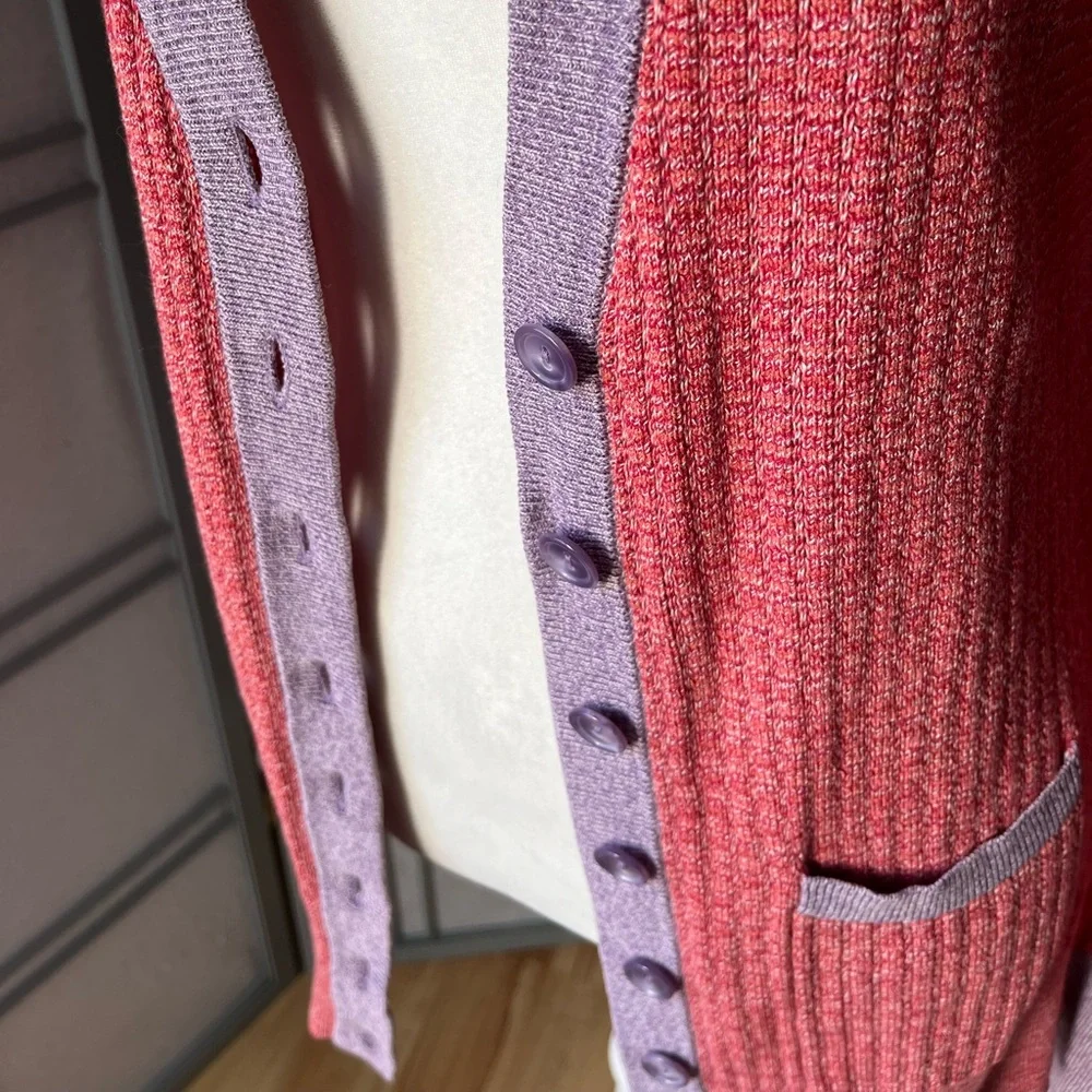 Vintage Marc by Marc Jacobs colorblock Cardigan Small - Picture 9 of 10